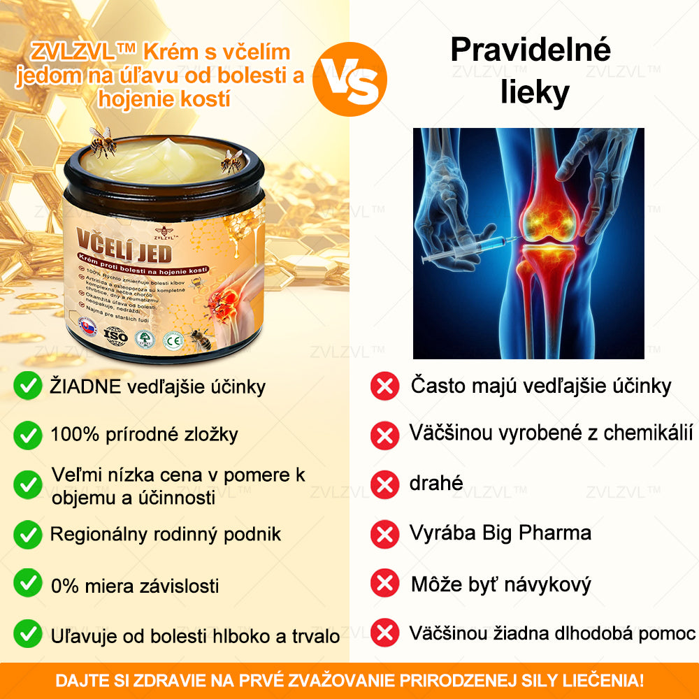 ✅ Oficiálny obchod: ZVLZVL™ Krém na zmiernenie bolesti a obnovenie kostí s včelím jedom &👨‍⚕️ Zdravotná certifikácia Slovensko (znižuje opuchy kĺbov, bolesť, stuhnutosť, začervenanie, teplo, bolesť a únavu kĺbov)
