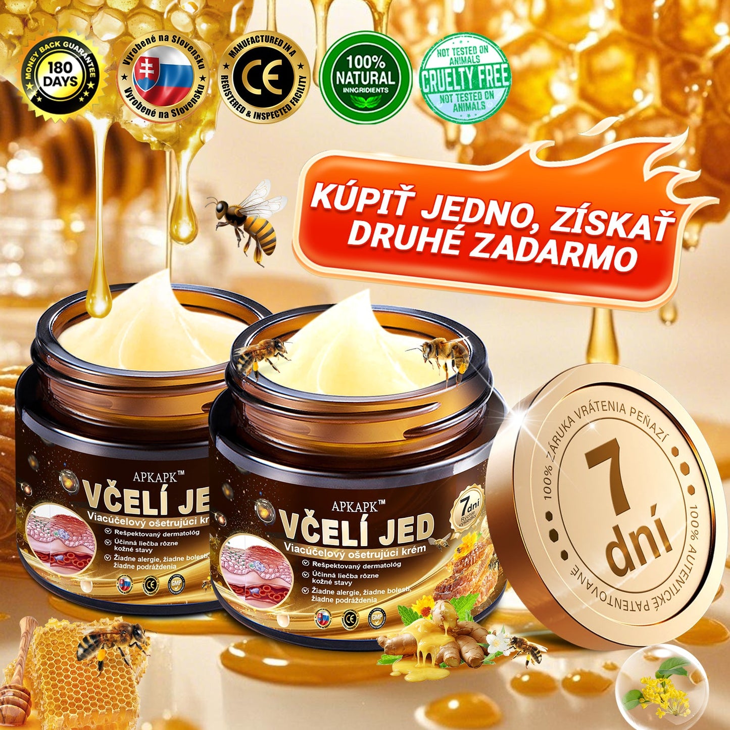 Zostalo už len 5 plechoviek! Ponúkame 50 % extra zľavu! Udržujte svoju pleť zdravú. Ak to teraz zmeškáte, budete mať šancu až budúci rok!